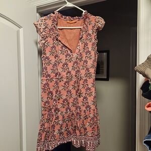 Oliphant Pink Floral Mini Dress